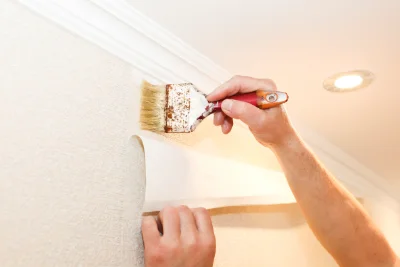 Pose de papier peint à Gillois — revêtements muraux et toiles de verre